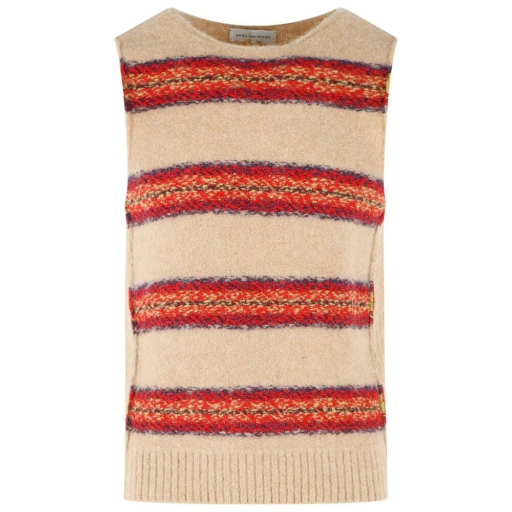 Dries Van Noten 'Manado' Beige Alpaca Blend Vest Men